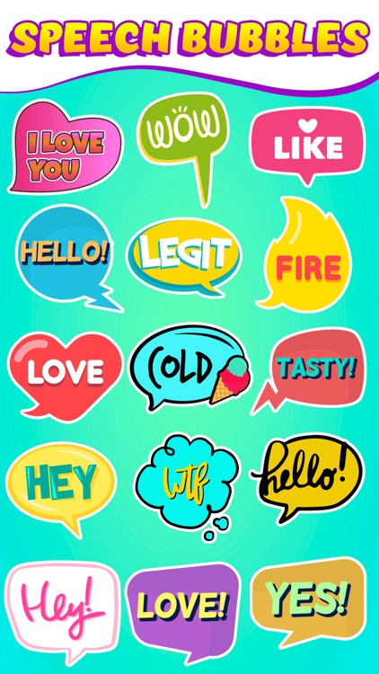 Speech Bubble Stickers ⋆