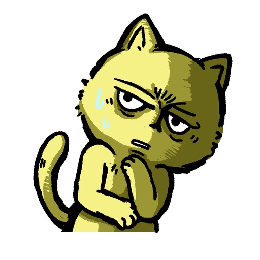 Trouble Cat Sticker icon