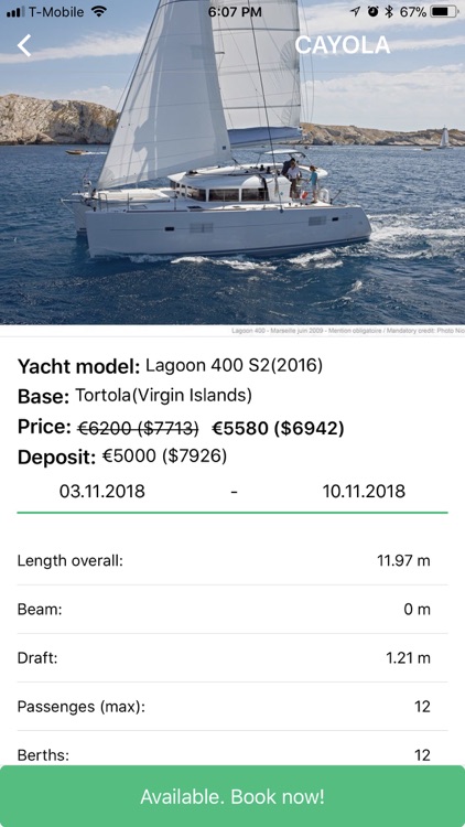 12 knots yacht charter