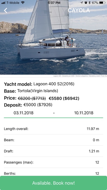 12 Knots | Yacht charter screenshot-4