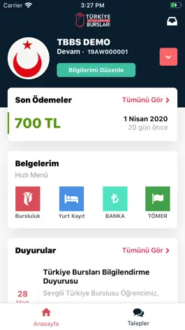 Game screenshot Türkiye Bursları apk