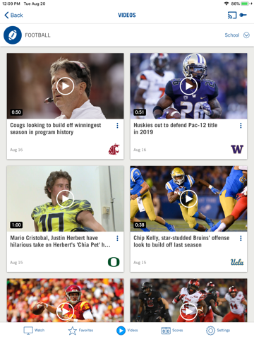 Pac-12 Now screenshot 2