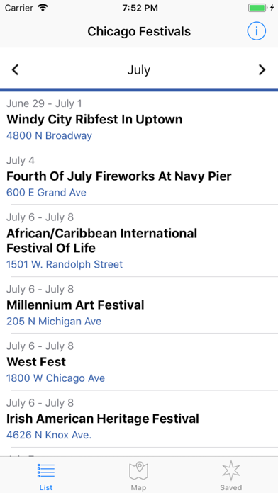 Chicago Festivals screenshot 2