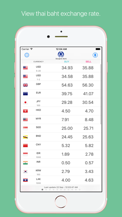 How to cancel & delete Exchange TH Rate : Thai Baht from iphone & ipad 1