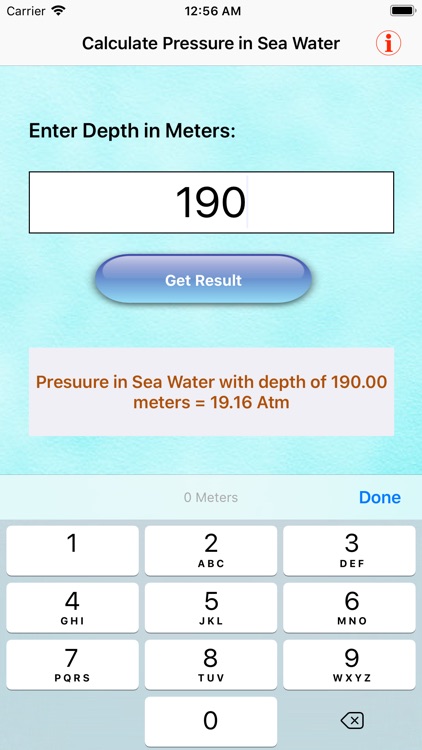 Calculate Pressure In Water