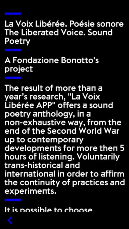La Voix Libérée. Poésie sonore