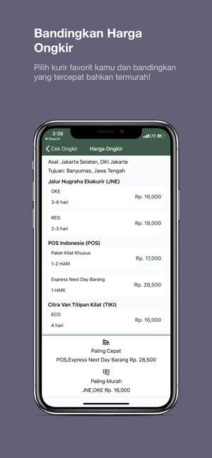 Hantar: Cek Ongkir dan Resi(圖2)-速報App