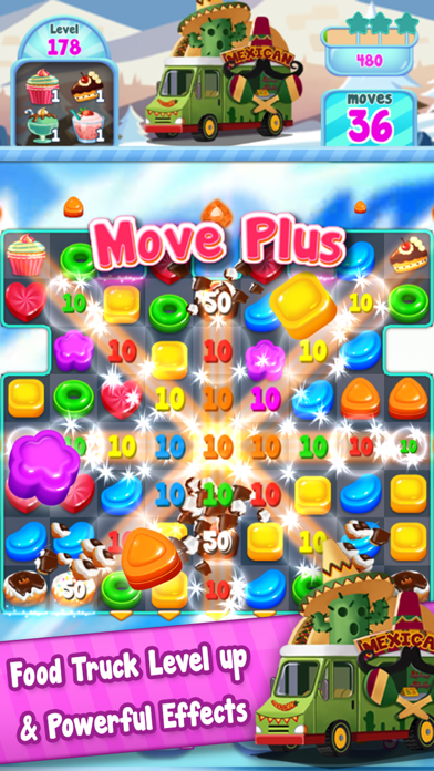 Food Crush:sweet puzzle screenshot 2