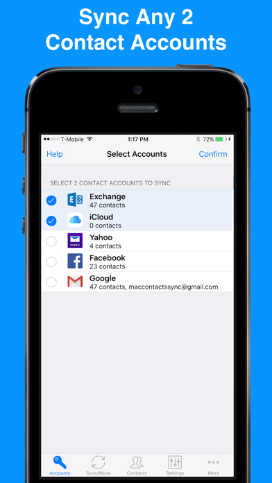Contact Mover & Account Sync Screenshot 1