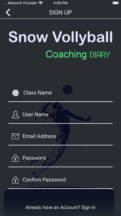 Snow Vollyball Coaching Diary