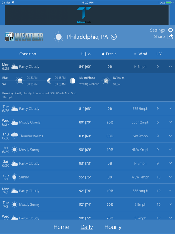 PHL17 Philadelphia Weather screenshot 2