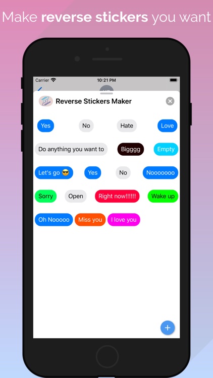 Yes No Reverse Stickers Maker