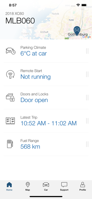 volvo on call apple watch