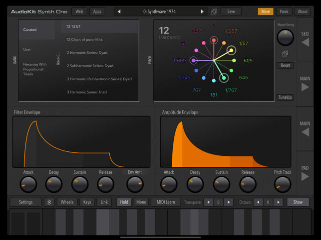 ‎AudioKit Synth One Synthesizer Screenshot