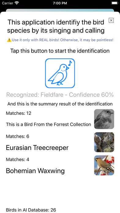 Bird Song/Photo Identification screenshot 2