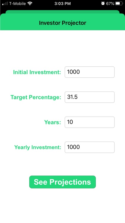 Investor Projector