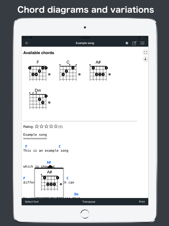 GuitarTab - Tabs & chords Pro screenshot