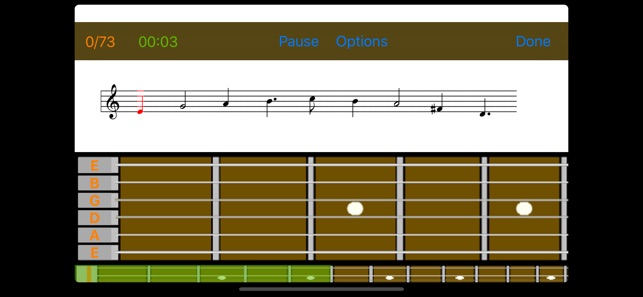 Practice Guitar: 練習閱讀音樂筆記。(圖1)-速報App