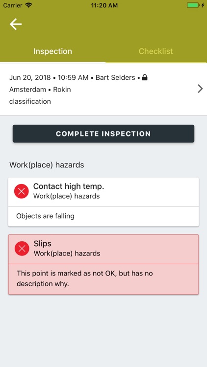 Inspection checklists screenshot-6