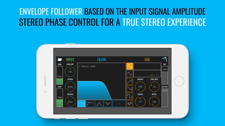 BLEASS filter AUv3 AudioPlugin