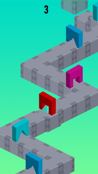 Geometry Pixels Runner Trio screenshot 2