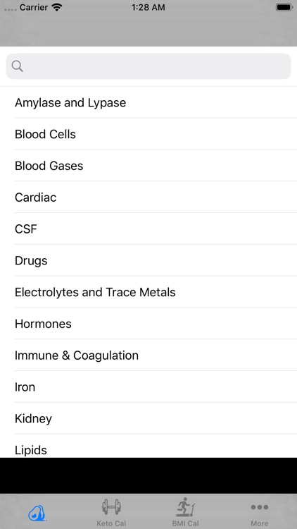 Lab Test Values