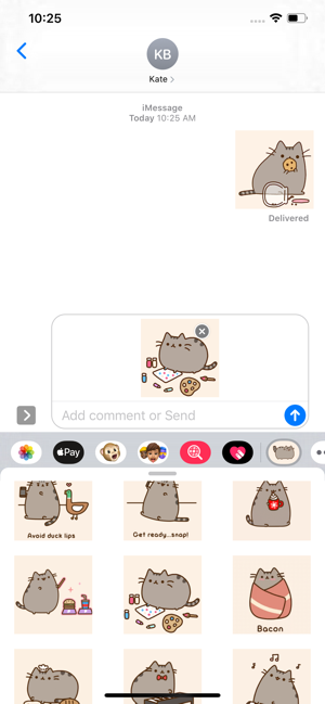 Cutey Cat Funny Stickers