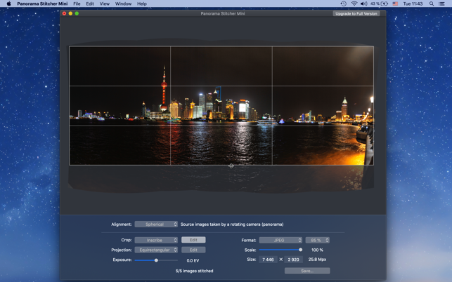 panorama photo stitcher mac free
