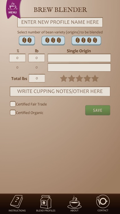 Coffee Blend Calculator