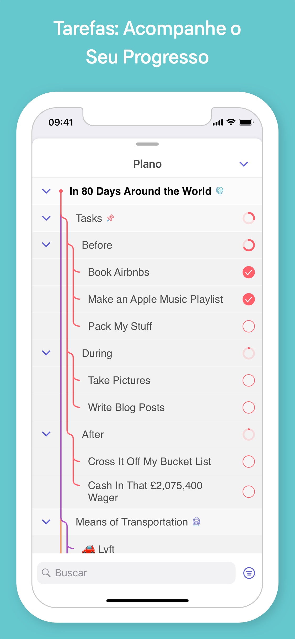 Screenshot do app MindNode 6
