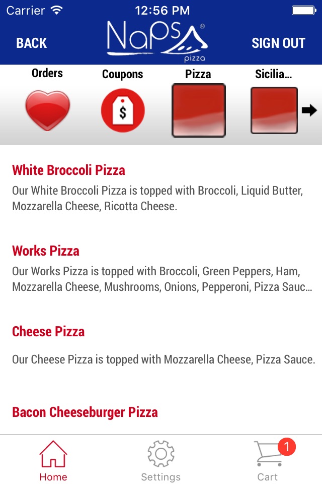 Naps Pizza App screenshot 3
