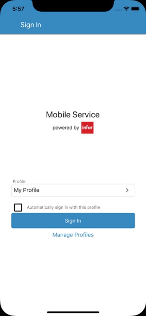 Infor LN Mobile Service