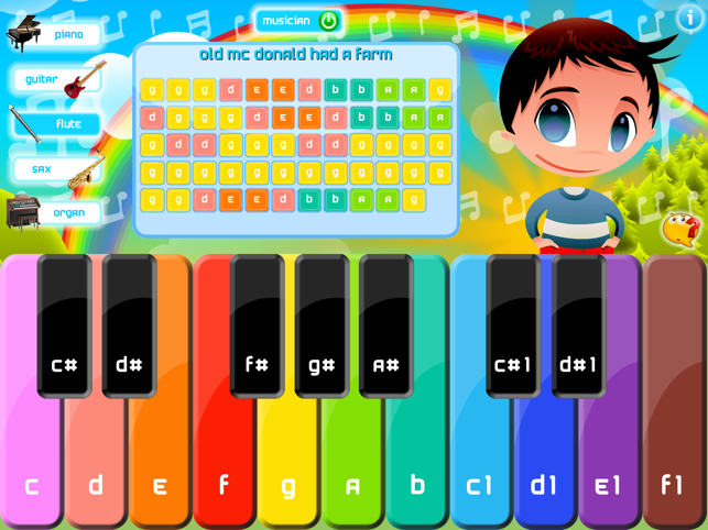 Kids Piano - music sheets