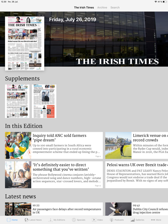 The Irish Times ePaper screenshot 3