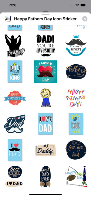 Happy Fathers Day Icon Sticker(圖3)-速報App