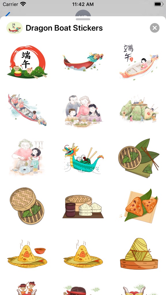 【图】Dragon Boat Stickers-端午節龍舟貼圖(截图2)