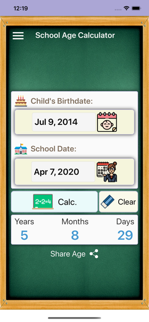 School Age Calculator App 2020(圖4)-速報App