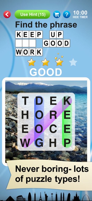 Word Search World Traveler(圖2)-速報App