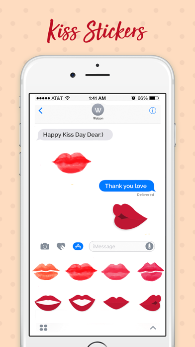 How to cancel & delete Kiss Me Love Stickers! from iphone & ipad 4
