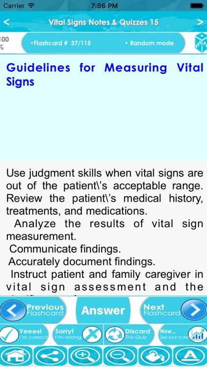 Vital Signs Exam : Notes & Q&A screenshot-3