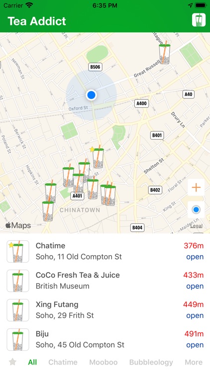 Tea Addict - Bubble Tea Finder