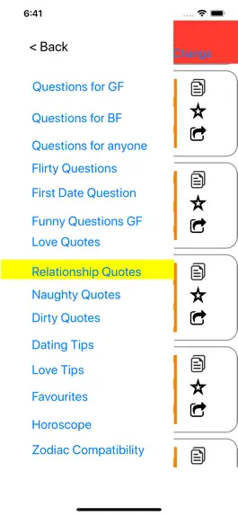 Game screenshot Relationship Questions apk