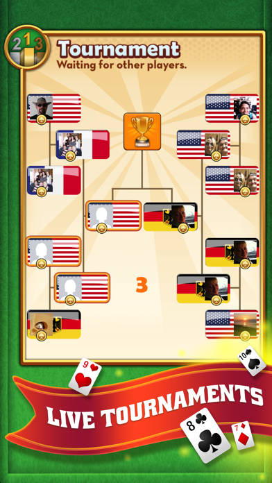 Solitaire Arena - Tournaments of Classic Klondike, Free, with Live Multiplayer and Real Time 1vs1 games Screenshot 2