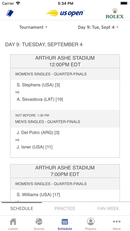 US Open Tennis Championships