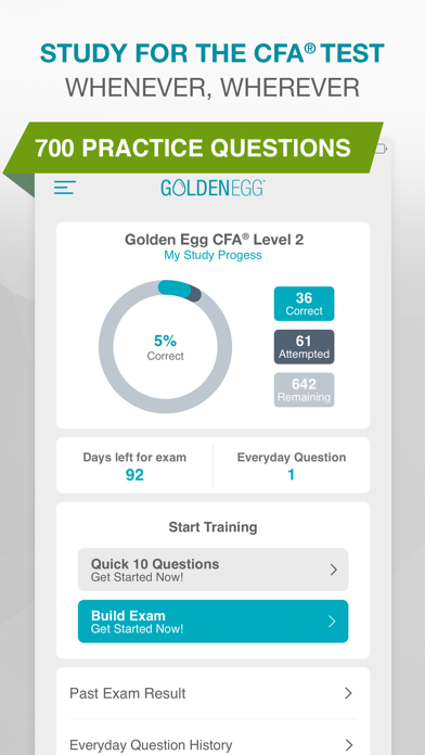 How to cancel & delete Golden Egg CFA® Exam Level 2 from iphone & ipad 1