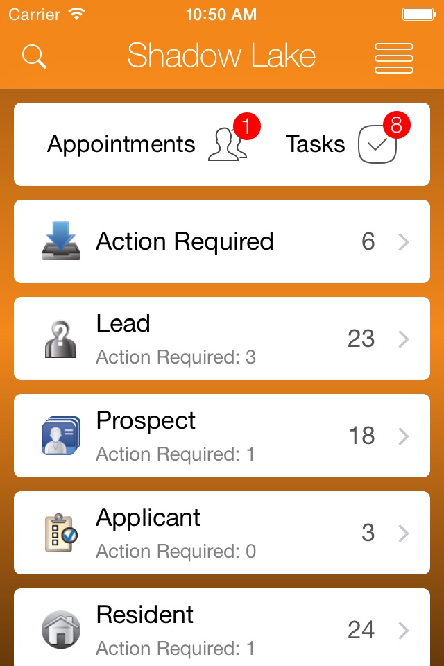 LeaseHawk CRM screenshot 2