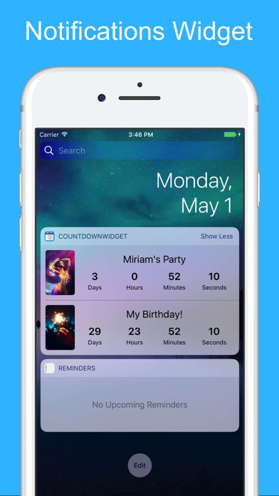 Countdown to an event day app screenshot 2