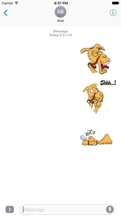 Animated Funny Camel Sticker