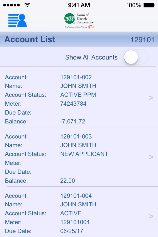 myFEC screenshot 2