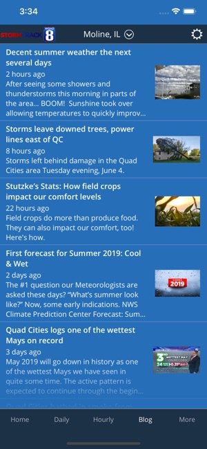 WQAD Storm Track 8 Weather(圖3)-速報App